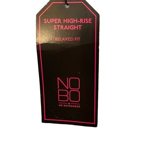 NOBO New Light Wash Super Hi Rise Relaxed Fit 90s Distressed Denim Blue Jeans - Picture 7 of 11